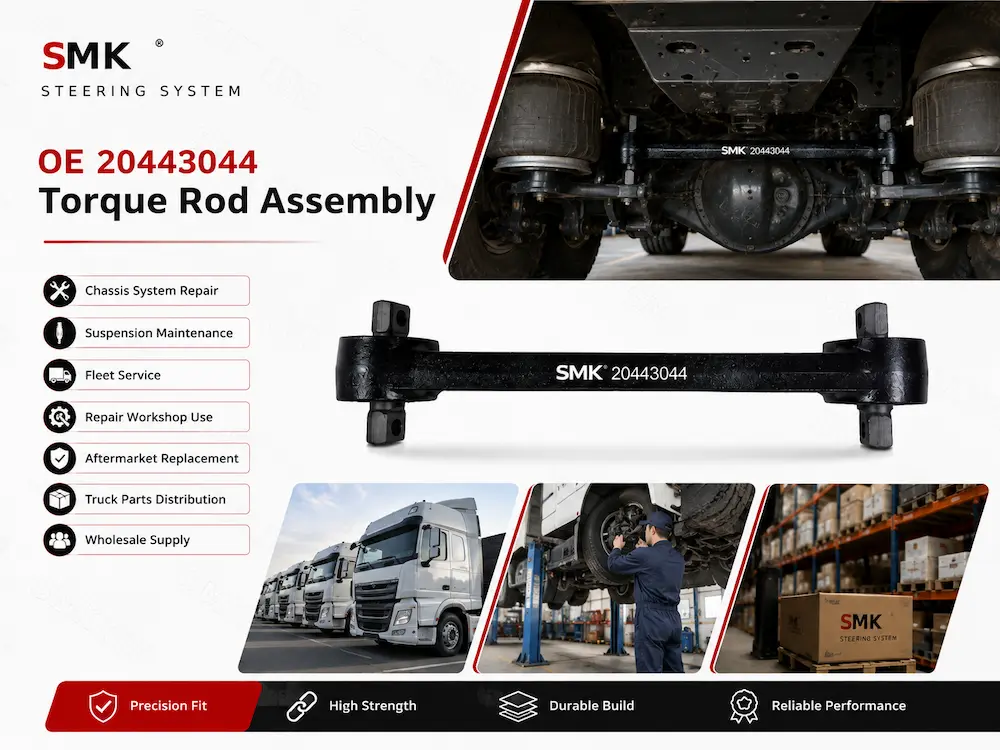 SMK OE 20443044 heavy-duty truck torque rod assembly product and application