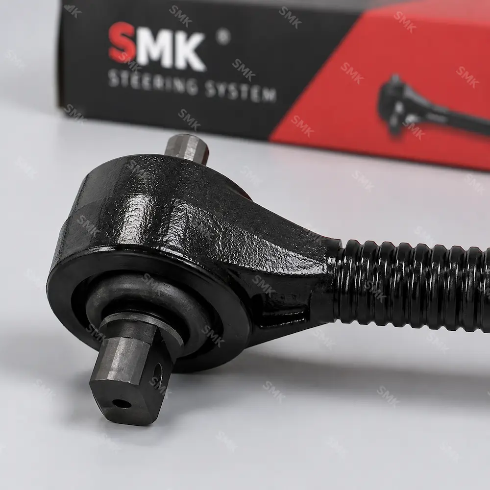 SMK heavy-duty truck drag link assembly with branded packaging