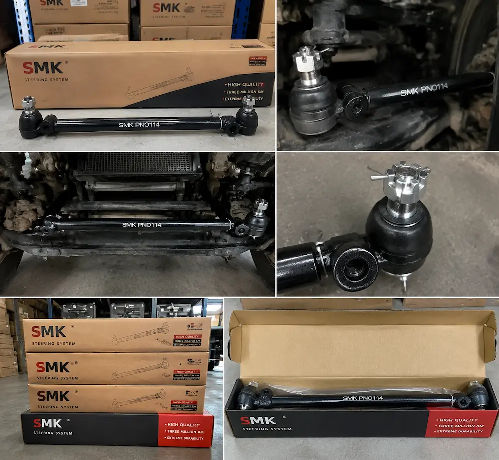 SMK PN0114 steering tie rod assembly product details installation and packaging