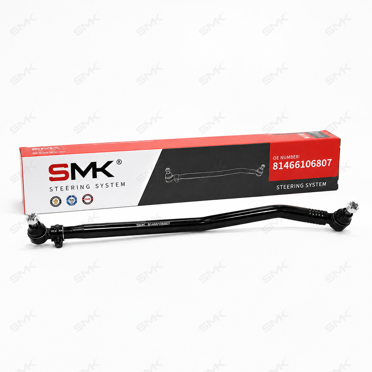 SMK truck drag link assemblies with branded export packaging