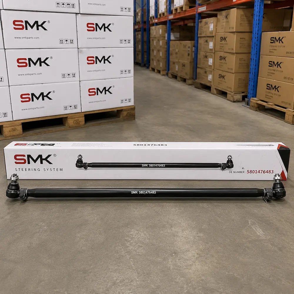 SMK 5801476483 steering drag link with branded packaging in warehouse