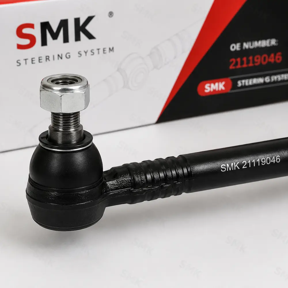 SMK truck drag link ball joint end with branded packaging