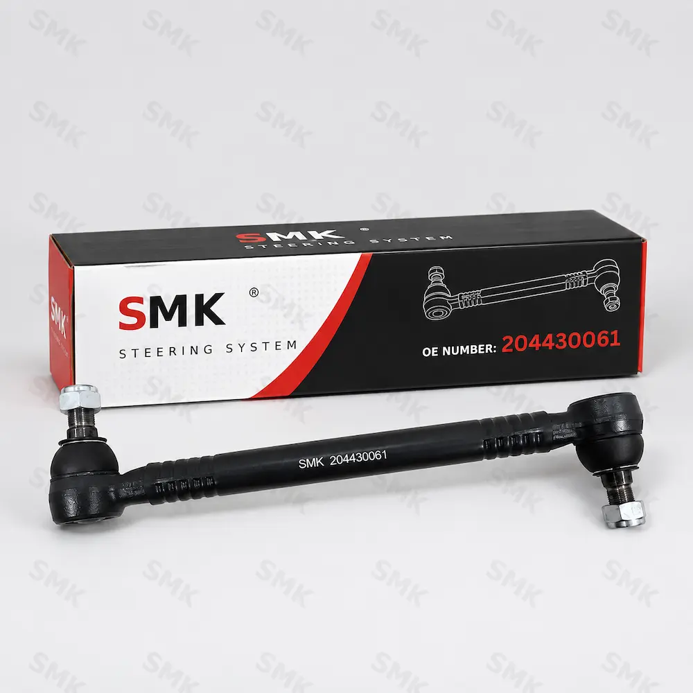 SMK heavy-duty truck drag link assembly with branded packaging